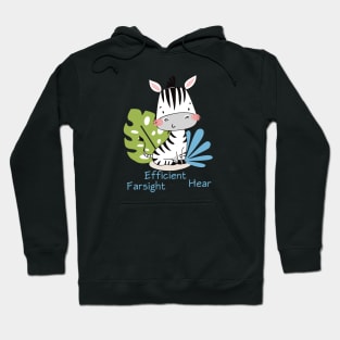 Zebra - farsighted - Educate Hoodie